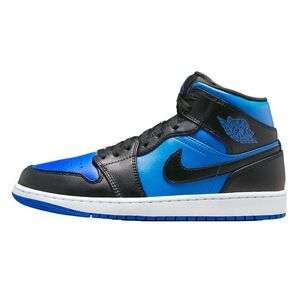 Nike Air Jordan 1 Mid Black / Royal Blue / Black - White DQ8426-042 Men's